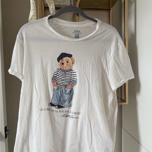 Polo by Ralph Lauren White T-Shirt with Bear Design